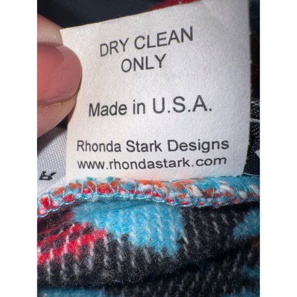 NWT Rhonda Stark Wool Blend Southwestern Aztec Santa FE Soft Vest XS Organic - Picture 13 of 13